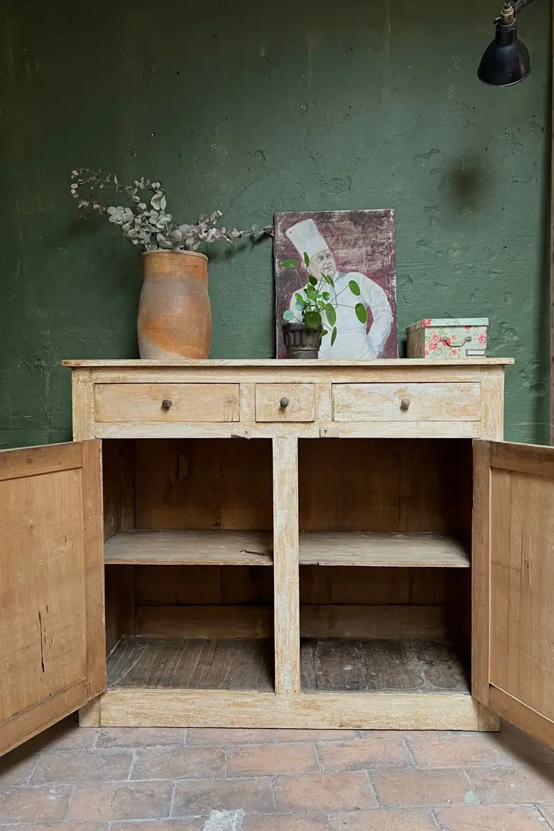 Ancien meuble parisien en bois Début XXème