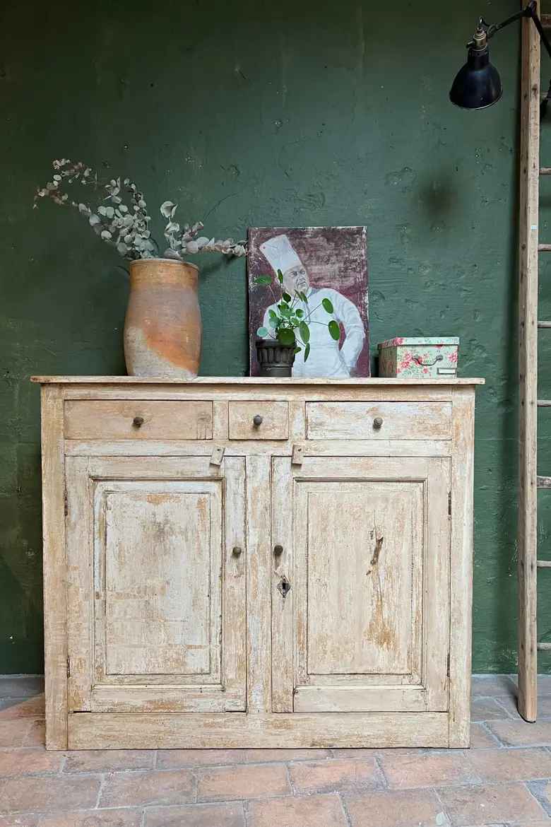 Ancien meuble parisien en bois Début XXème