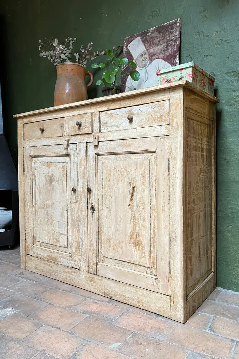 Ancien meuble parisien en bois Début XXème