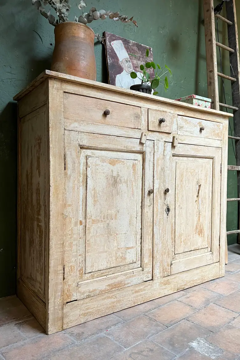 Ancien meuble parisien en bois Début XXème