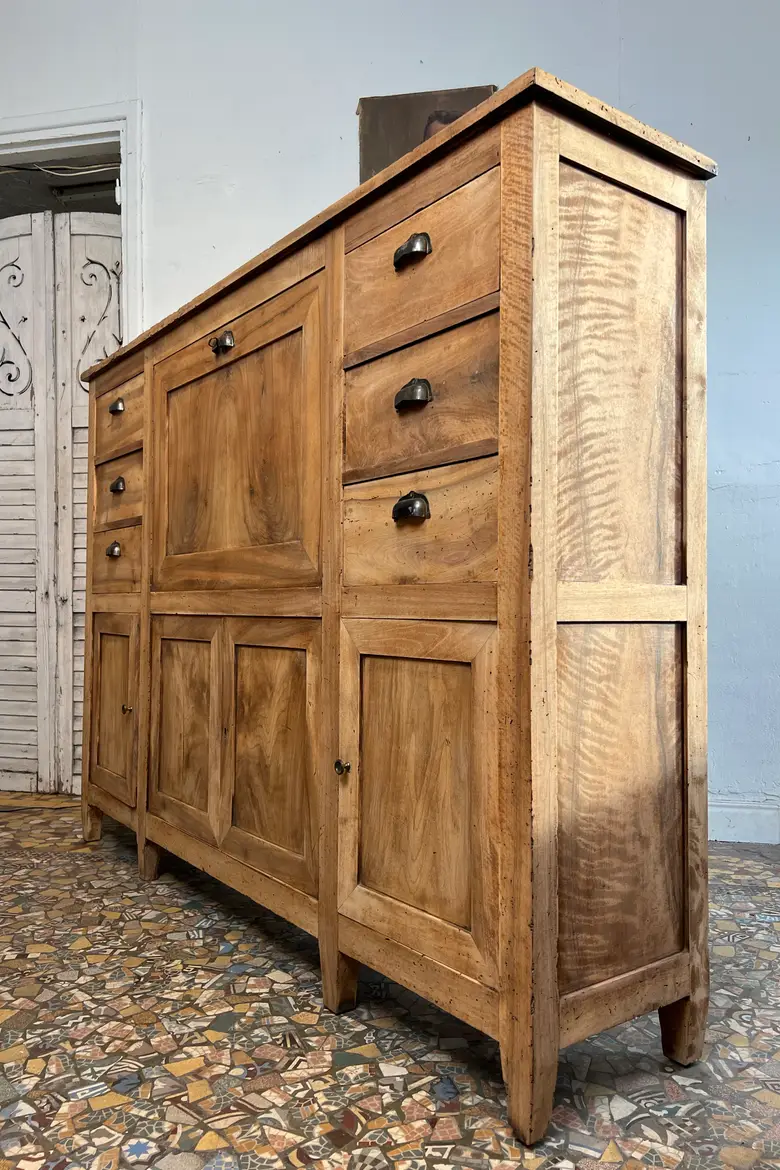 Ancien meuble secrétaire en noyer – début XXe