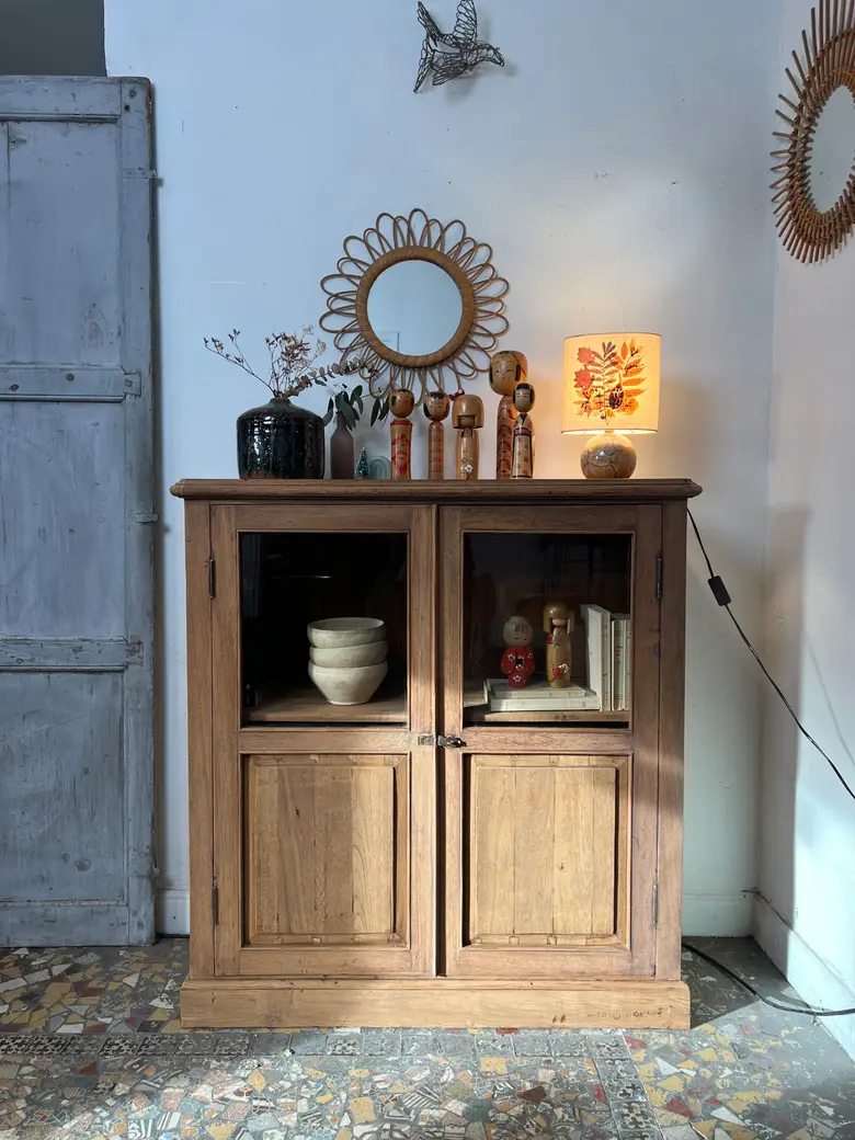 Ancien meuble vitré