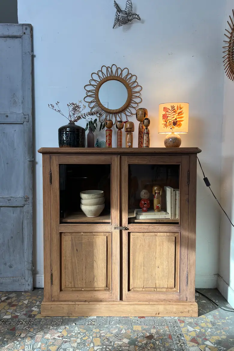 Ancien meuble vitré