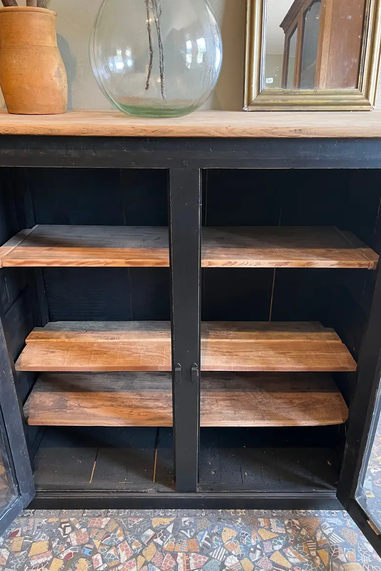 Ancien meuble vitré en bois Début XXème