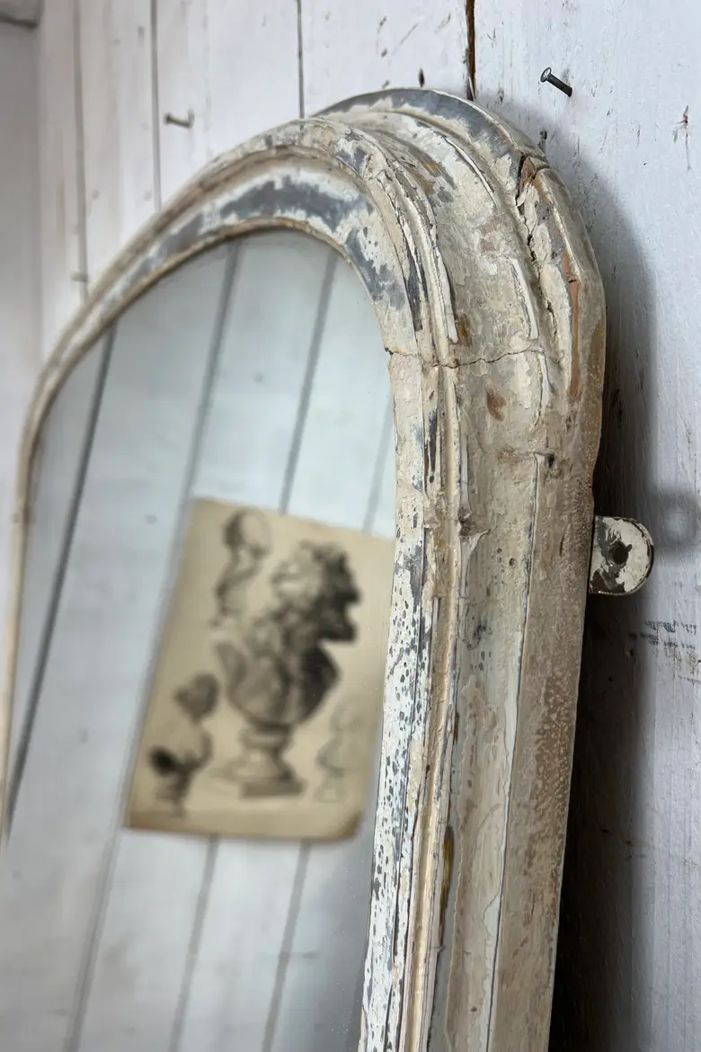 Ancien miroir arrondi début 20ème