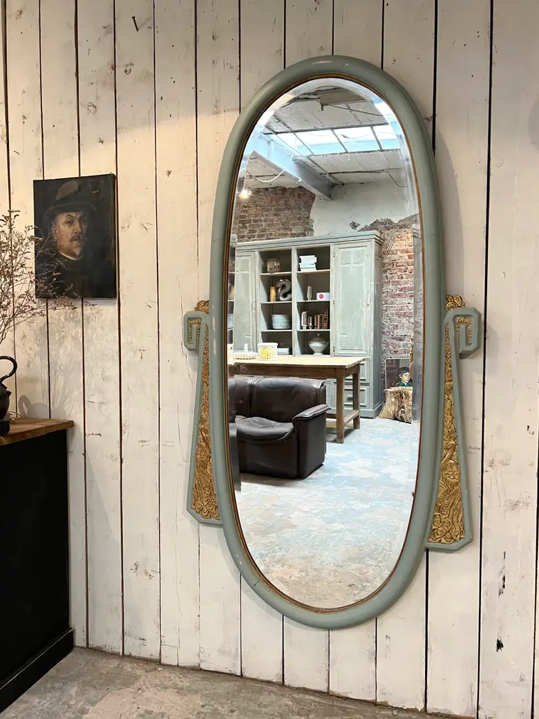 Ancien miroir art déco