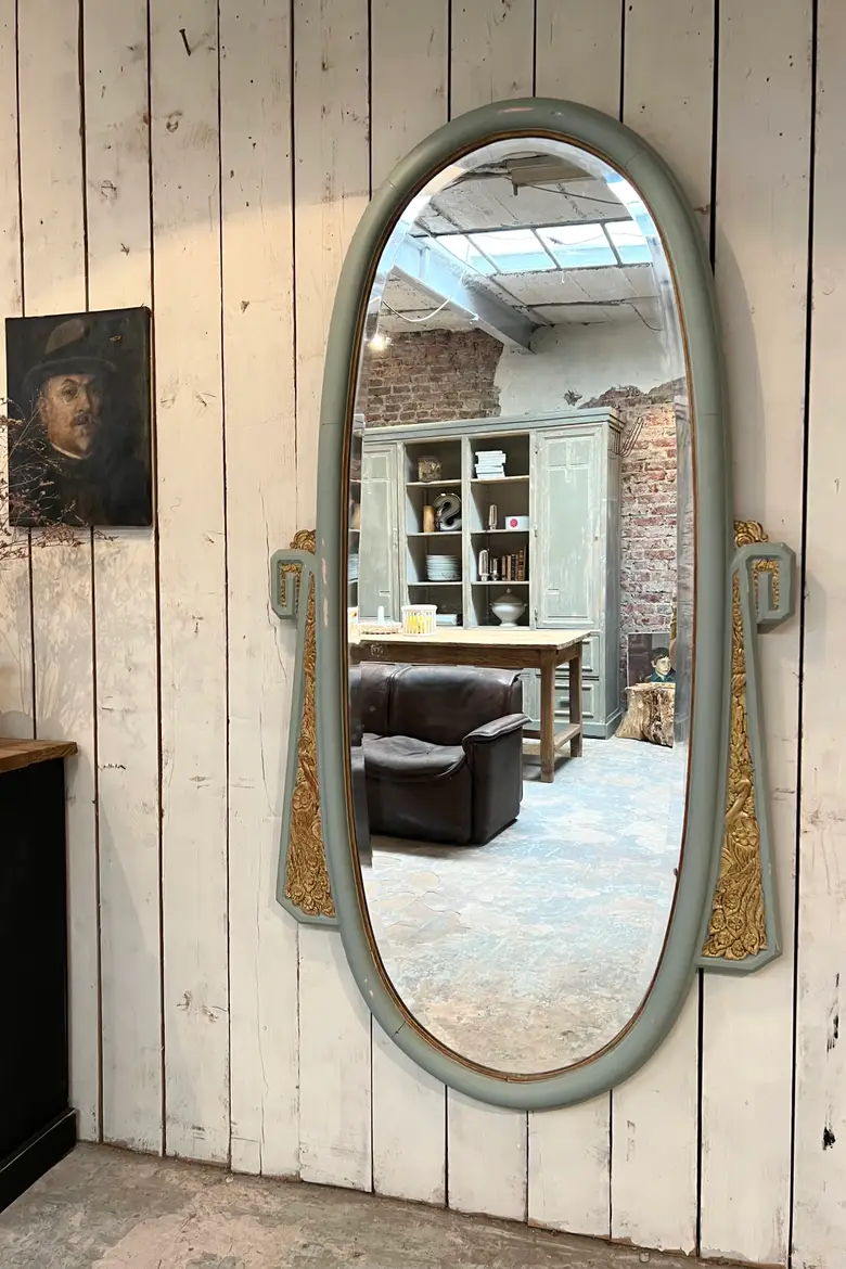 Ancien miroir art déco