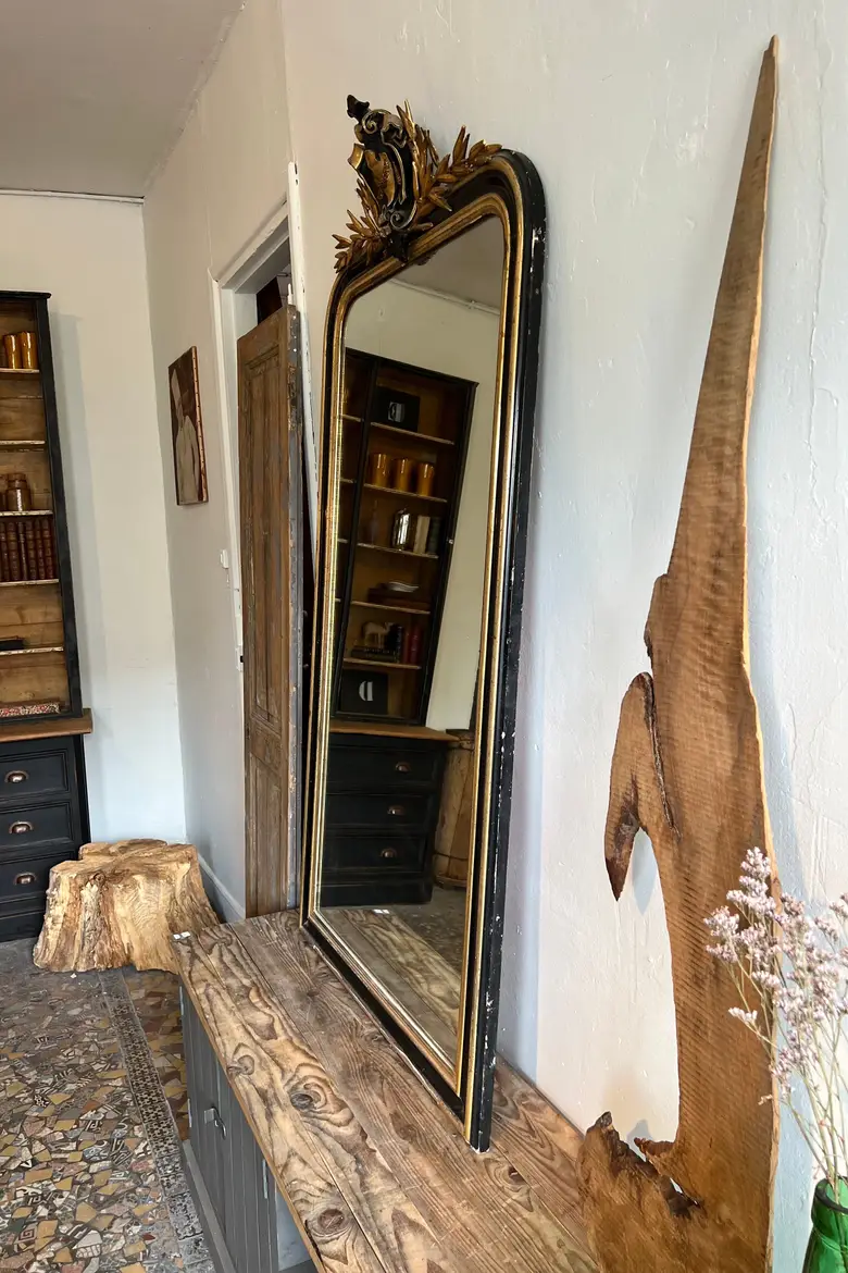 Ancien miroir de style Louis XV Début XXème