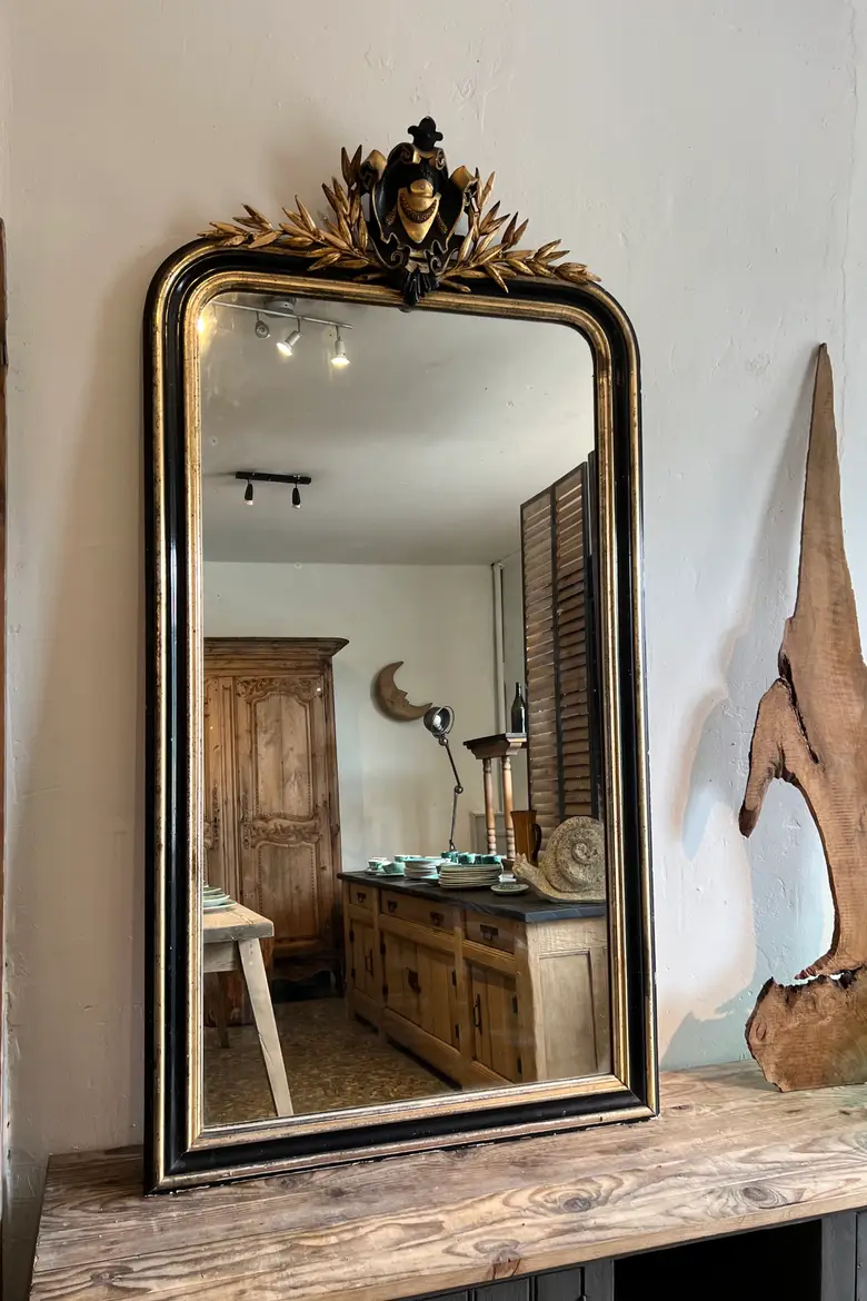 Ancien miroir de style Louis XV Début XXème