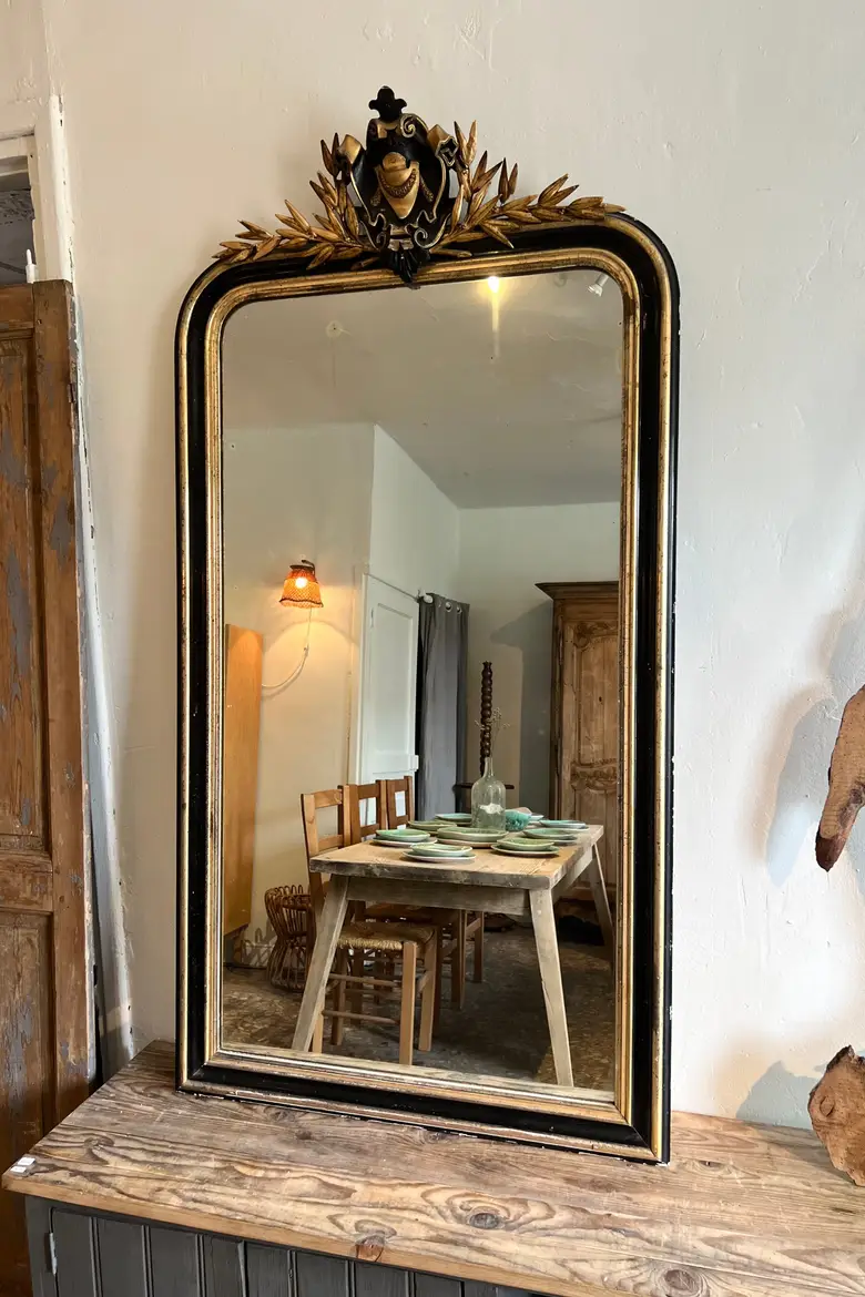Ancien miroir de style Louis XV Début XXème
