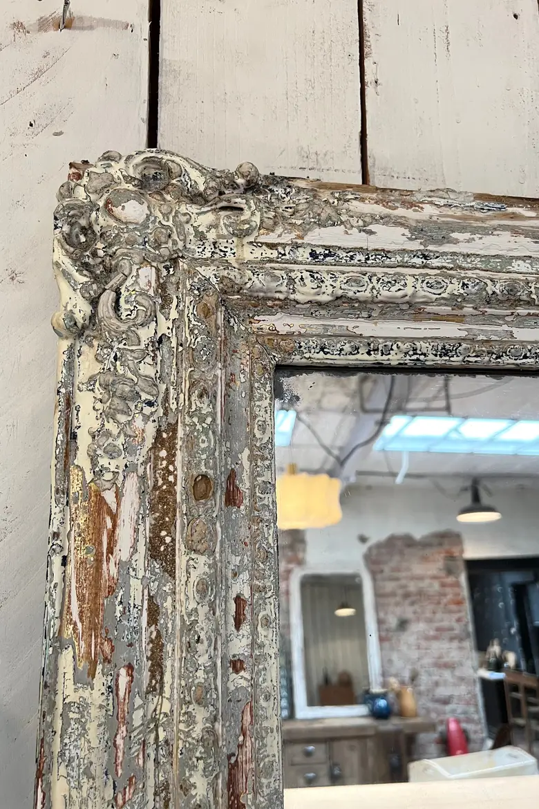 Ancien miroir de style Louis XVI Fin XIXème