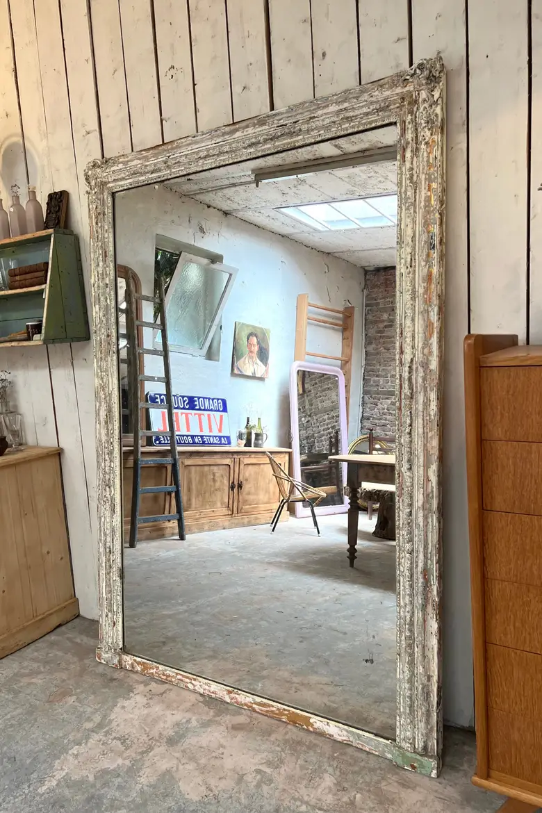 Ancien miroir de style Louis XVI Fin XIXème