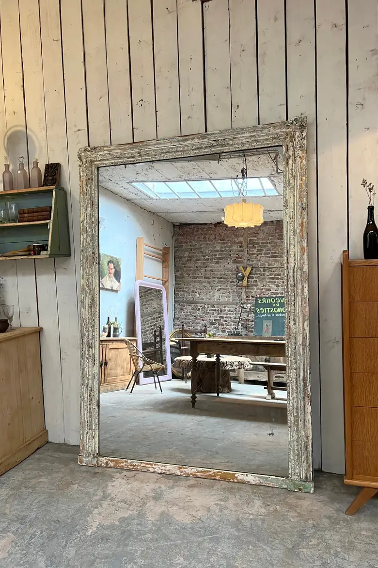 Ancien miroir de style Louis XVI Fin XIXème