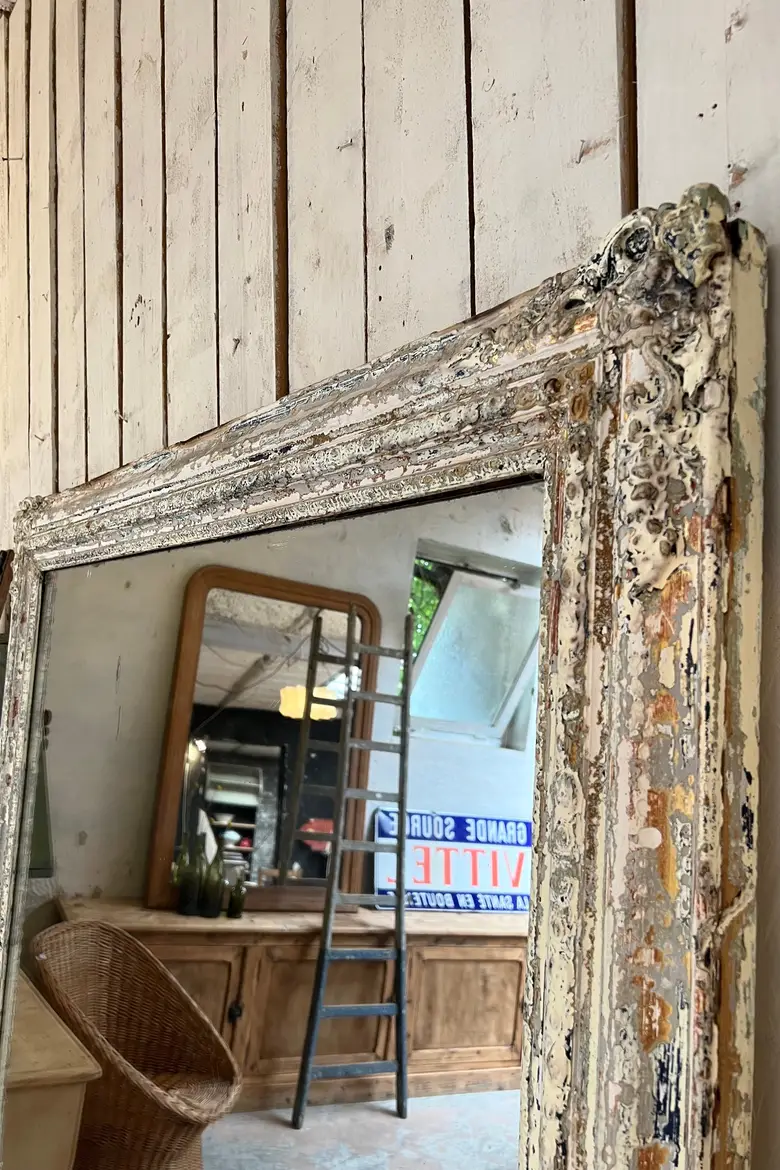 Ancien miroir de style Louis XVI Fin XIXème