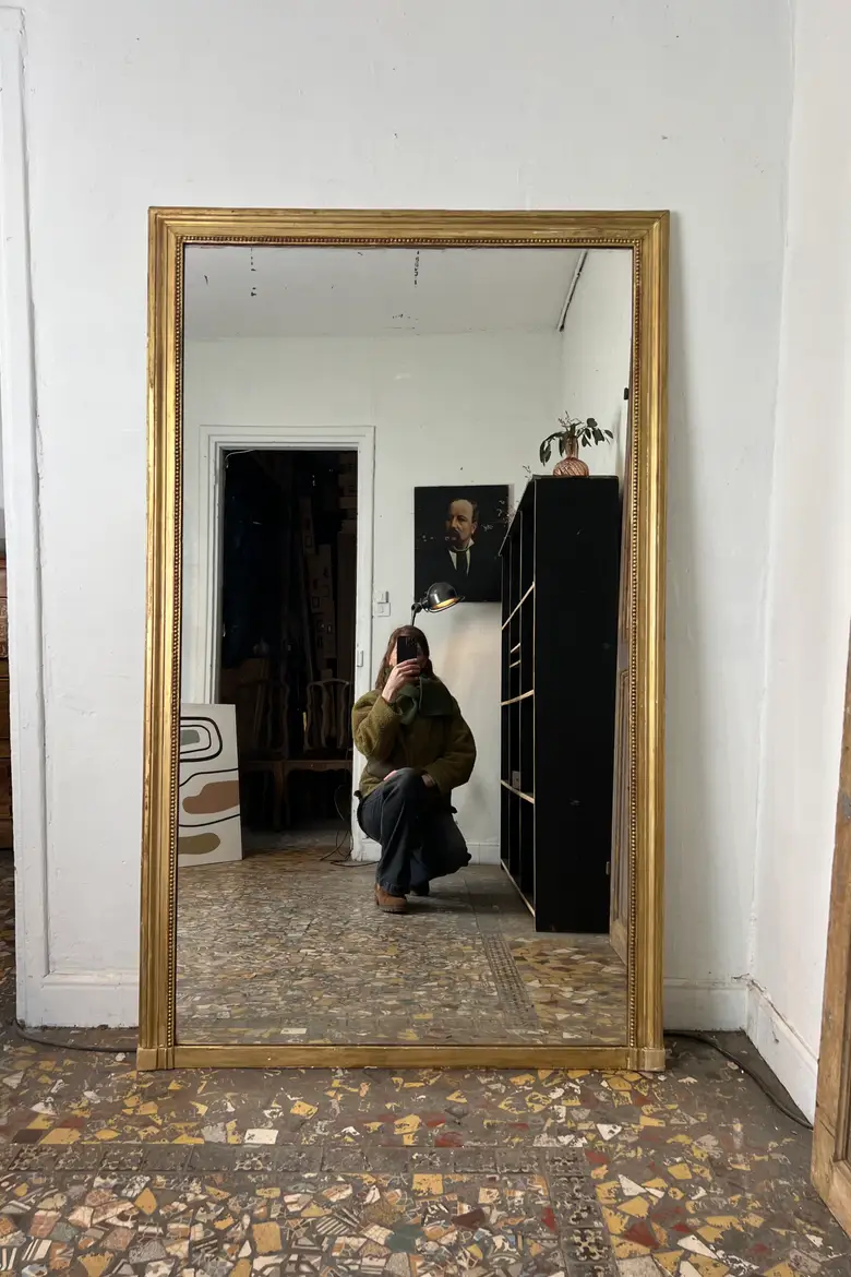 Ancien miroir doré