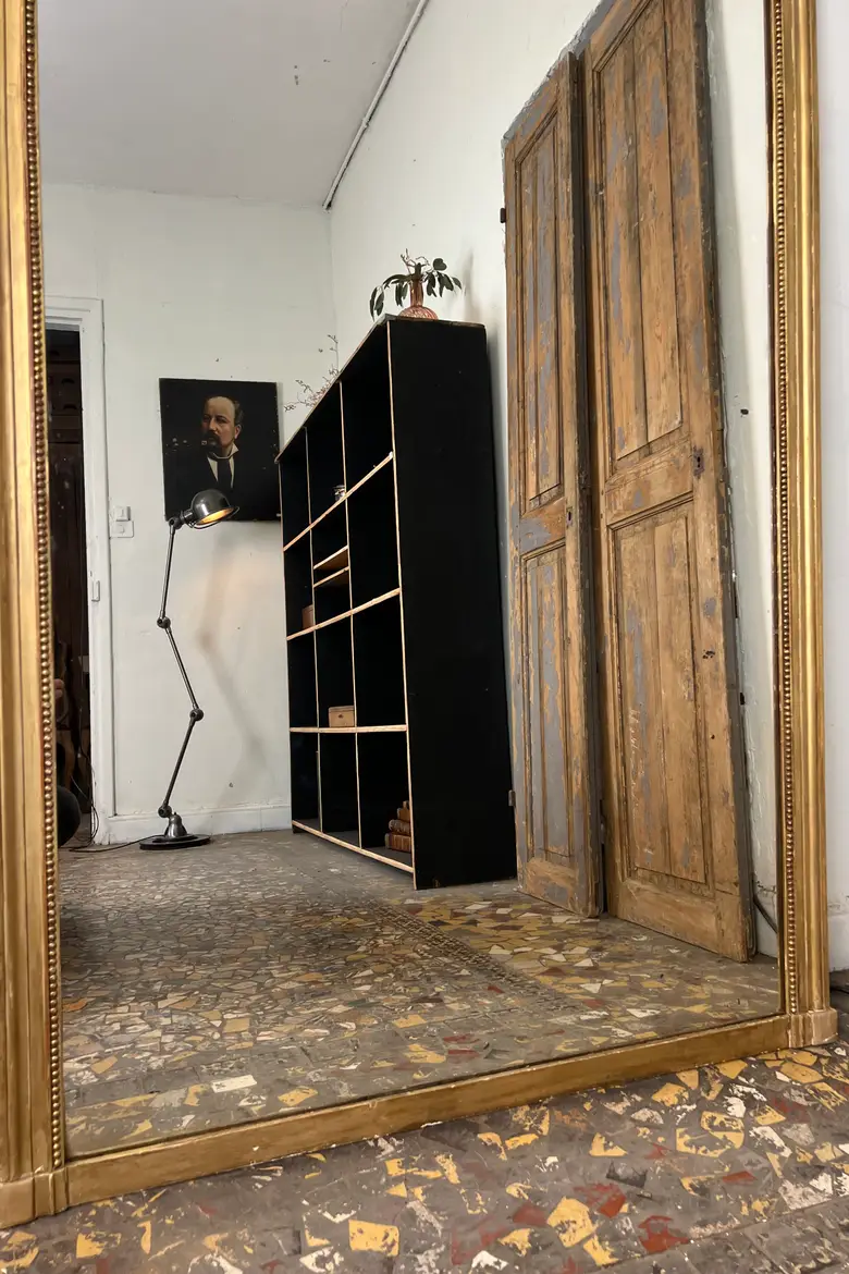 Ancien miroir doré