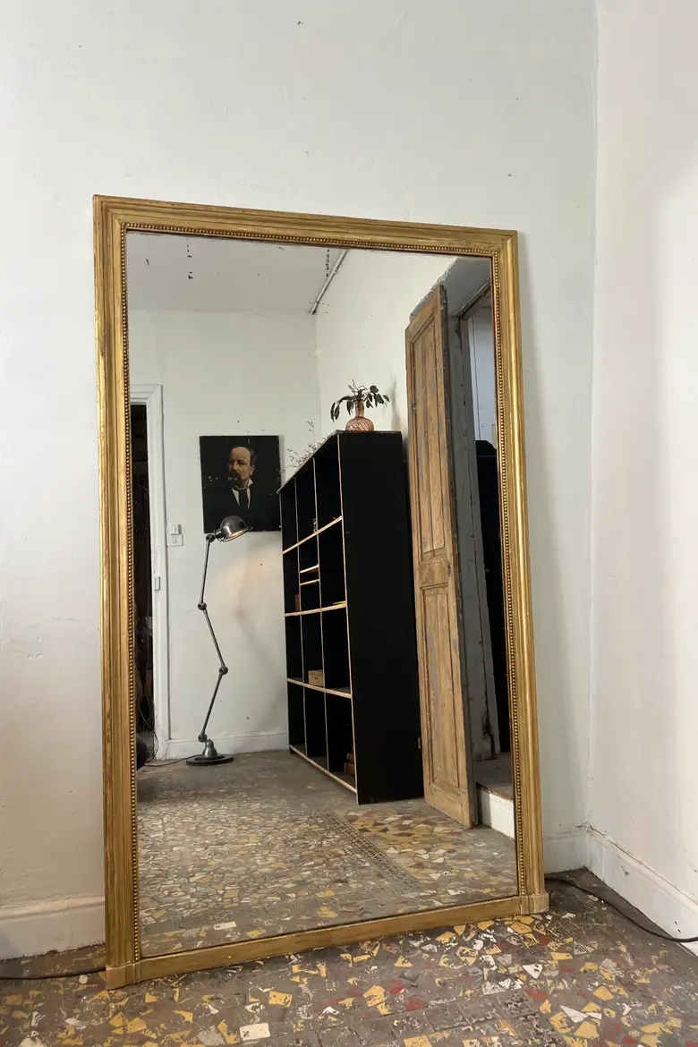 Ancien miroir doré