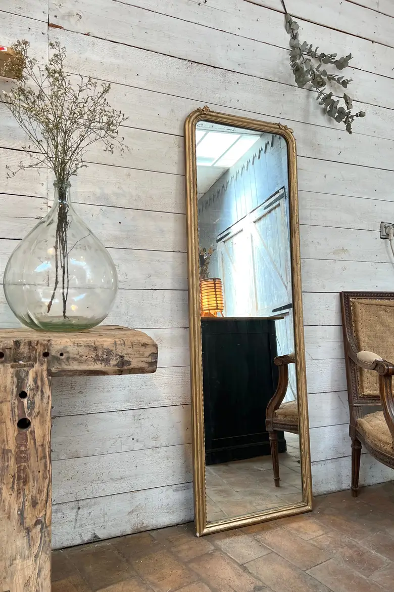 Ancien miroir doré Début XXème