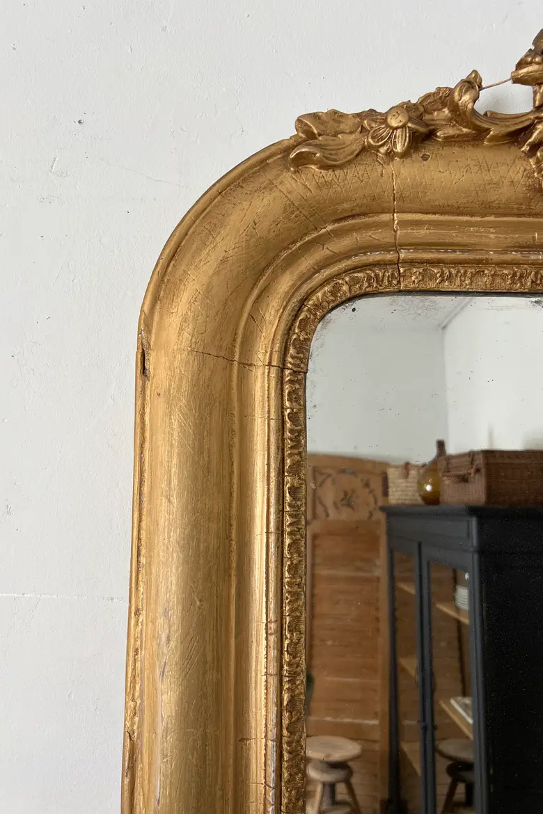 Ancien miroir doré Napoléon III