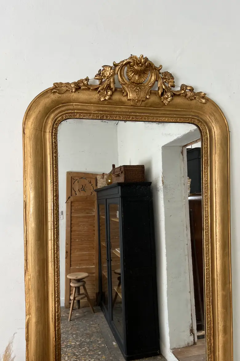 Ancien miroir doré Napoléon III
