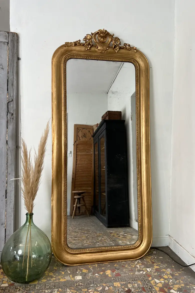 Ancien miroir doré Napoléon III