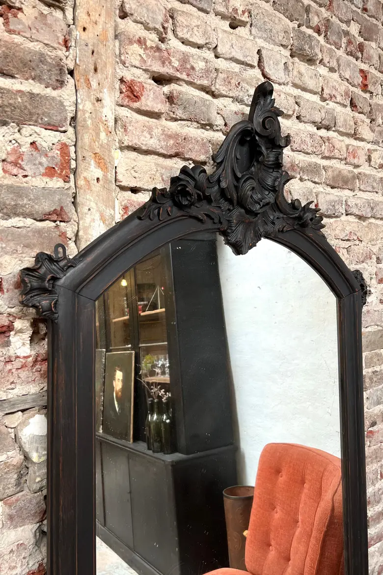Ancien miroir en bois 1930