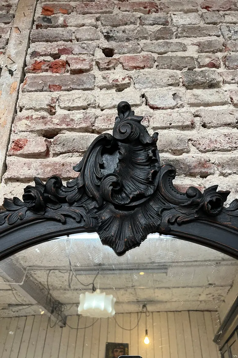 Ancien miroir  en bois 1930
