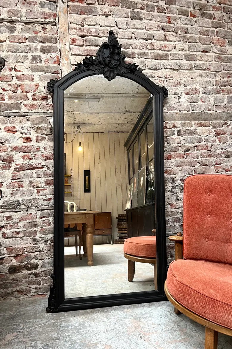 Ancien miroir en bois 1930