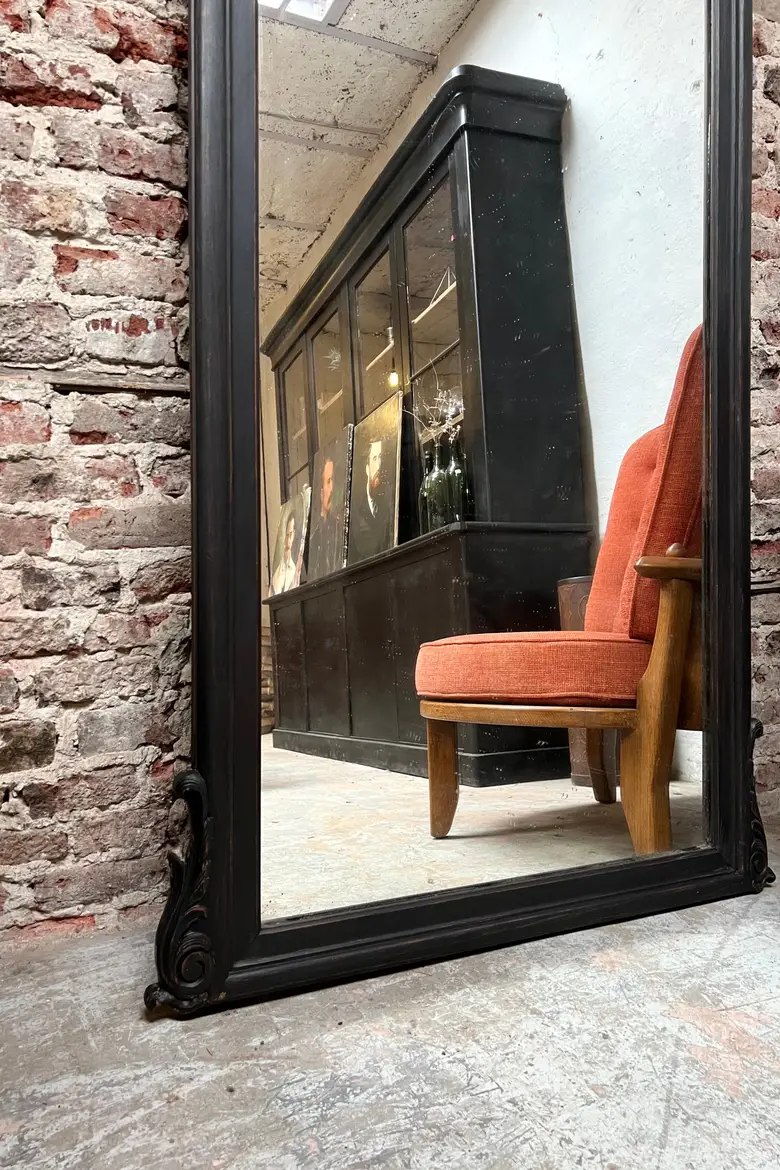 Ancien miroir en bois 1930