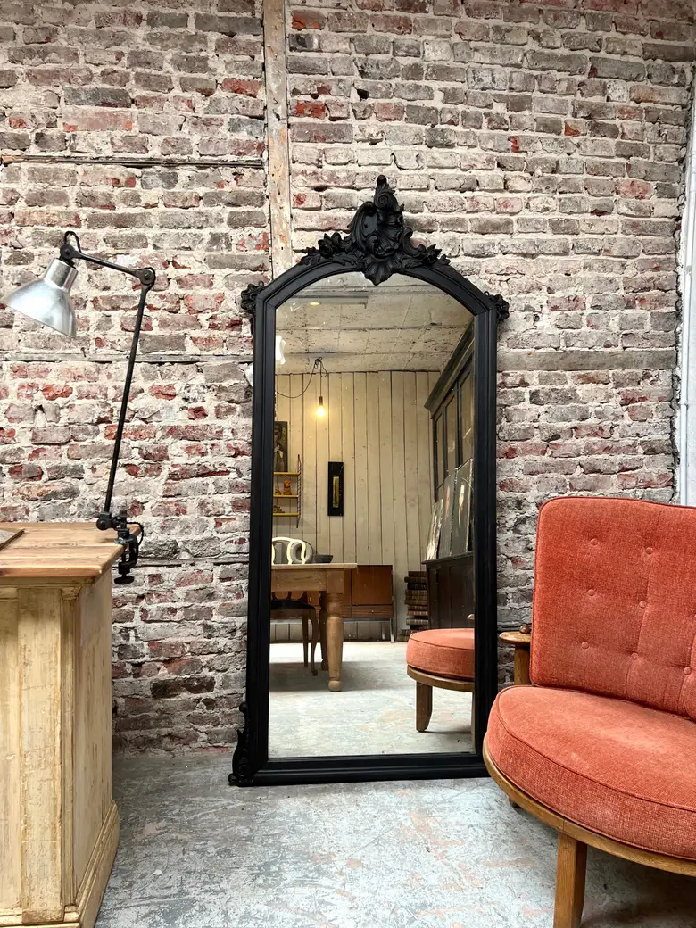 Ancien miroir en bois 1930