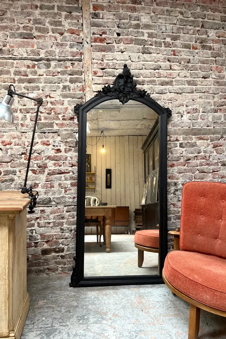 Ancien miroir en bois 1930