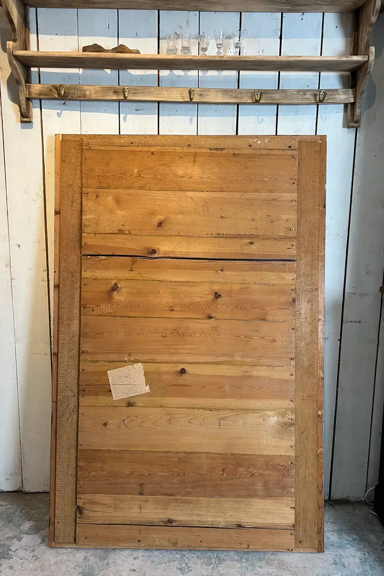 Ancien miroir en bois patiné