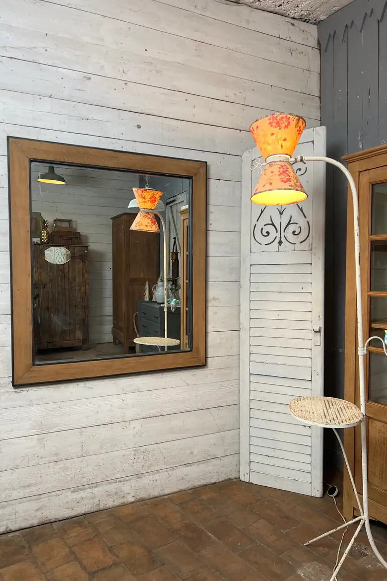 Ancien miroir en chêne