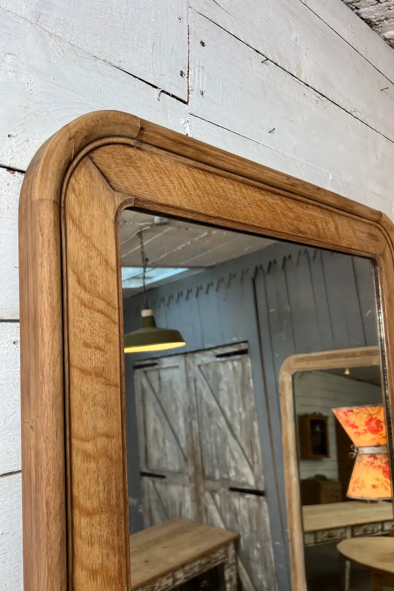 Ancien miroir en chêne