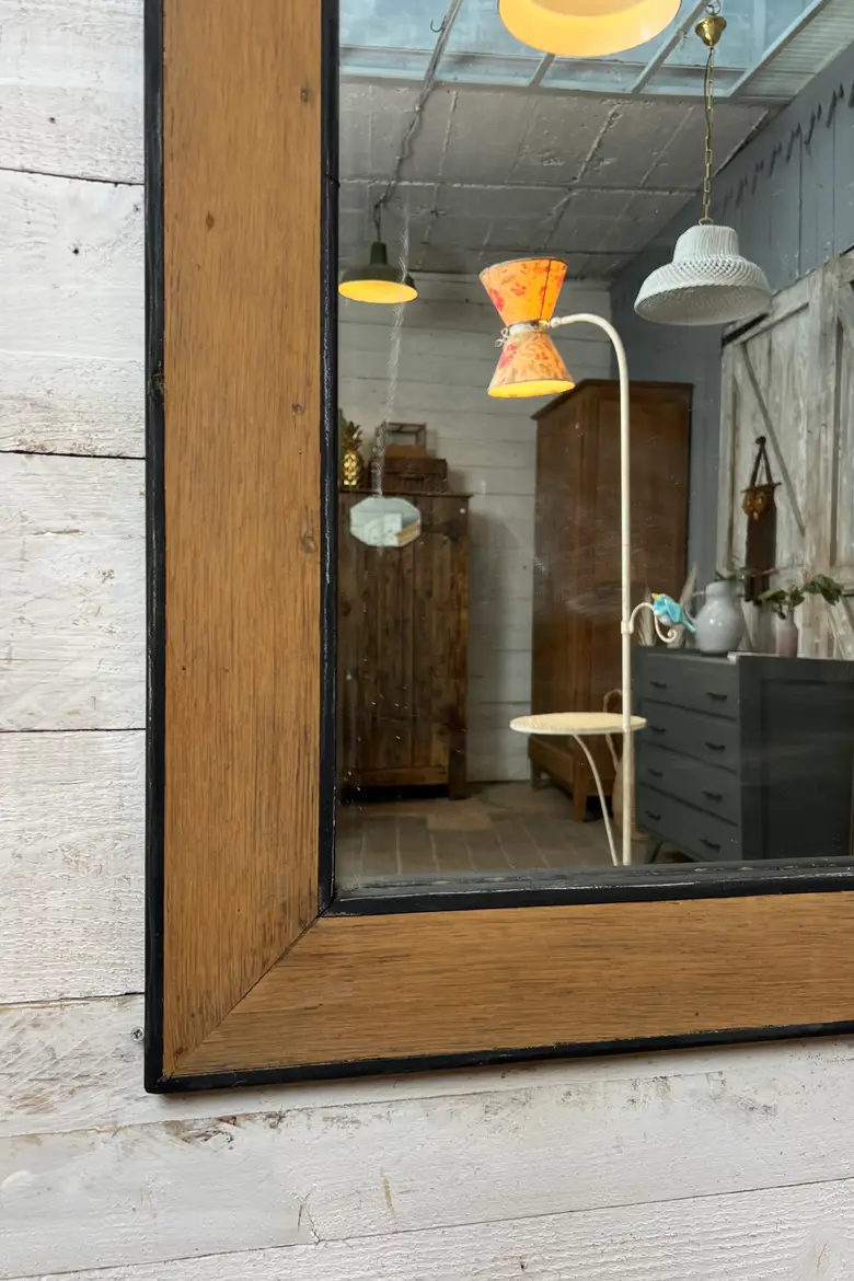 Ancien miroir en chêne