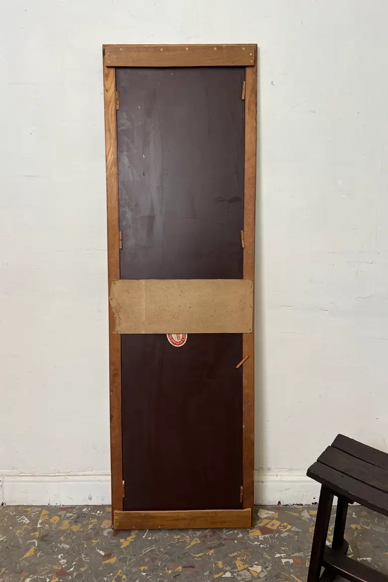 Ancien miroir en chêne - Années 50