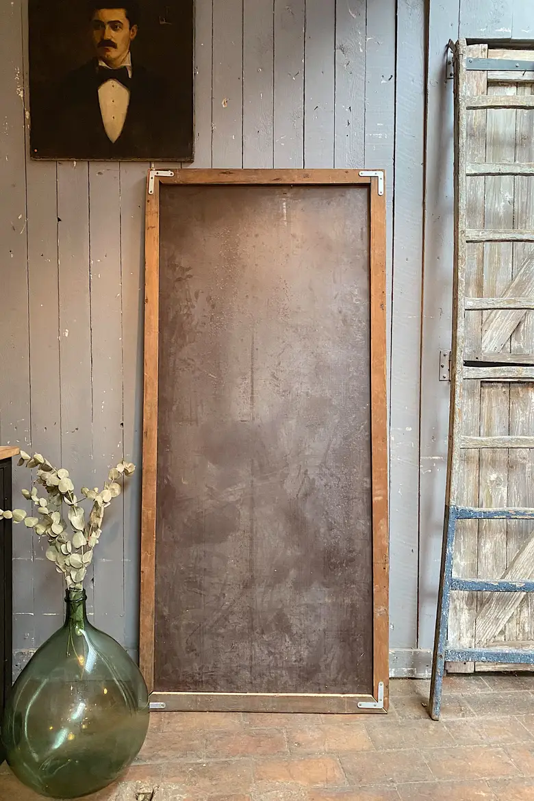 Ancien miroir en chêne Début XXème