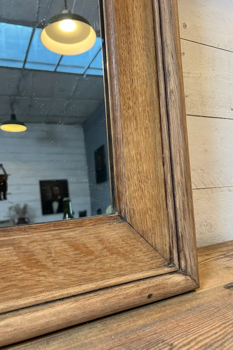 Ancien miroir en chêne