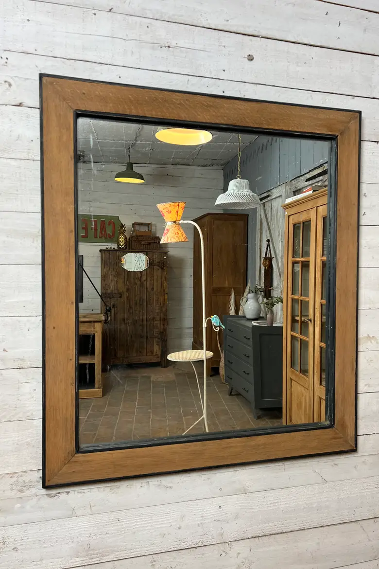 Ancien miroir en chêne