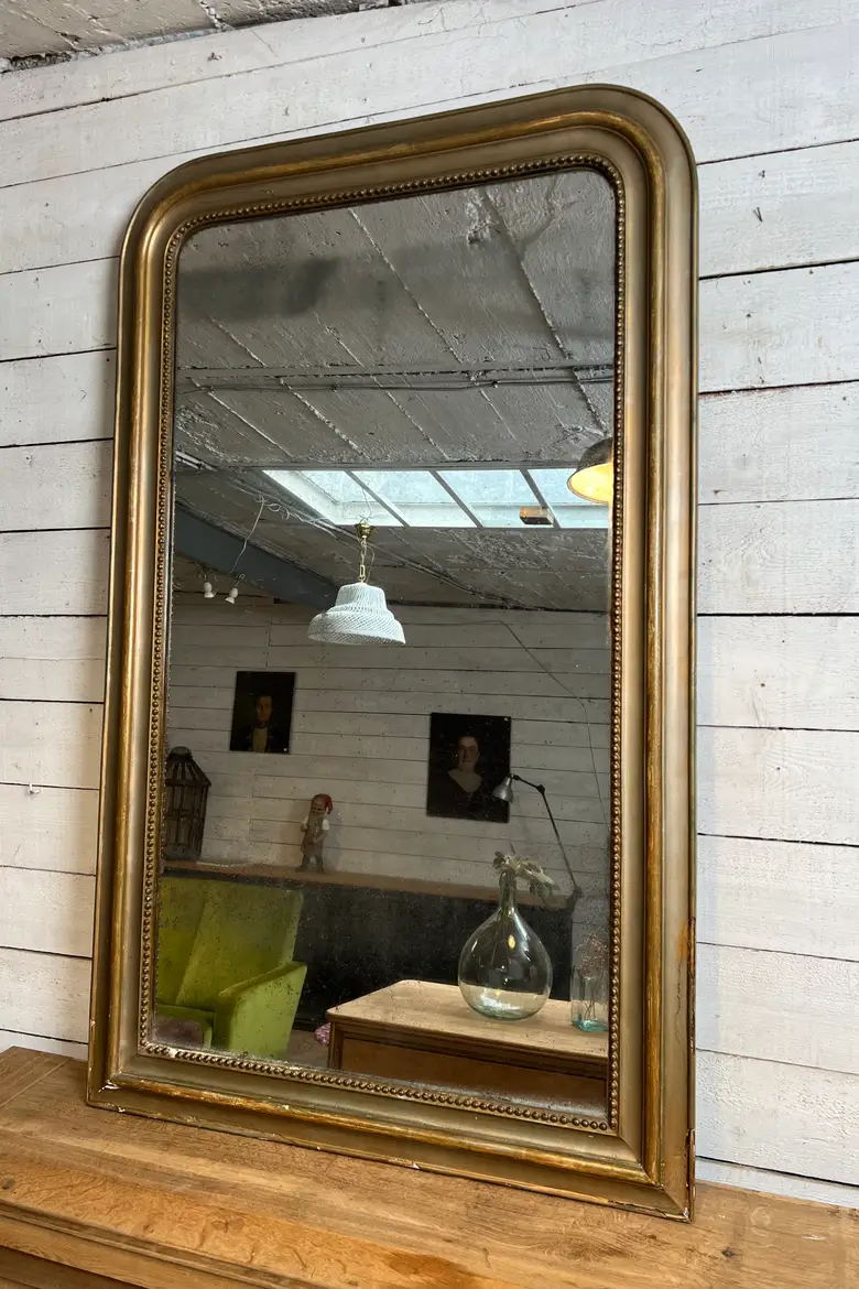 Ancien miroir Louis-Philippe doré