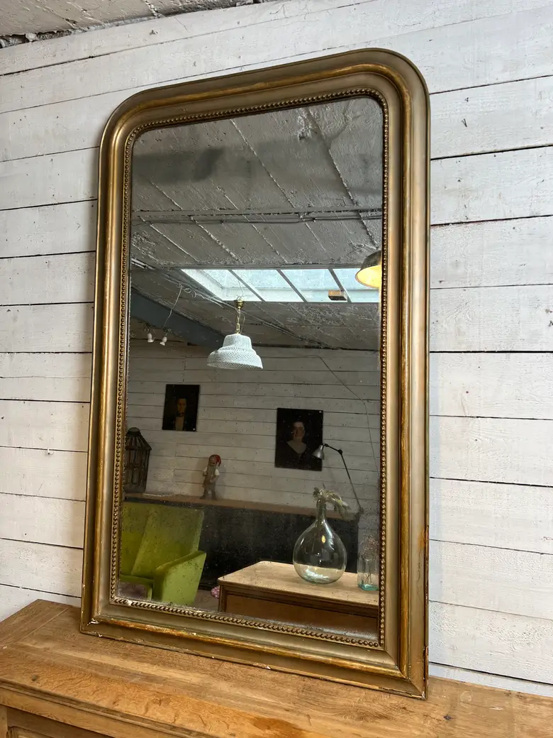 Ancien miroir Louis-Philippe doré