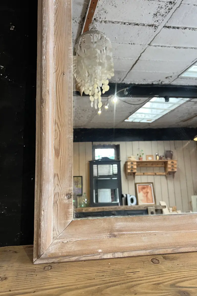 Ancien miroir Louis Philippe en bois