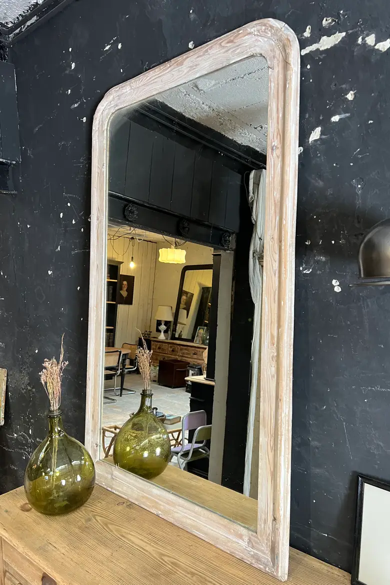 Ancien miroir Louis Philippe en bois