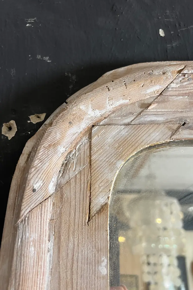 Ancien miroir Louis Philippe en bois