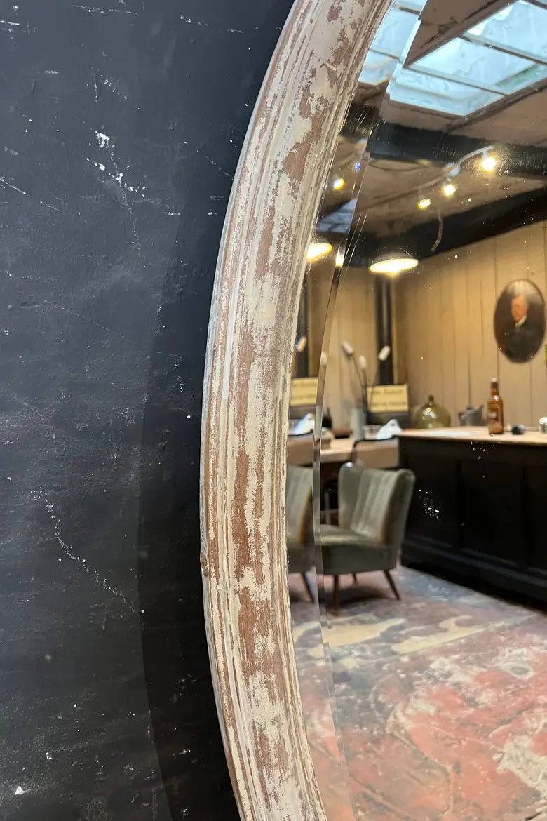 Ancien miroir ovale Années 50