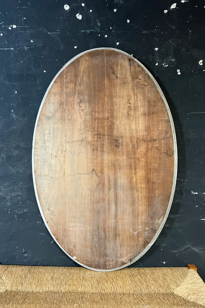 Ancien miroir ovale Années 50