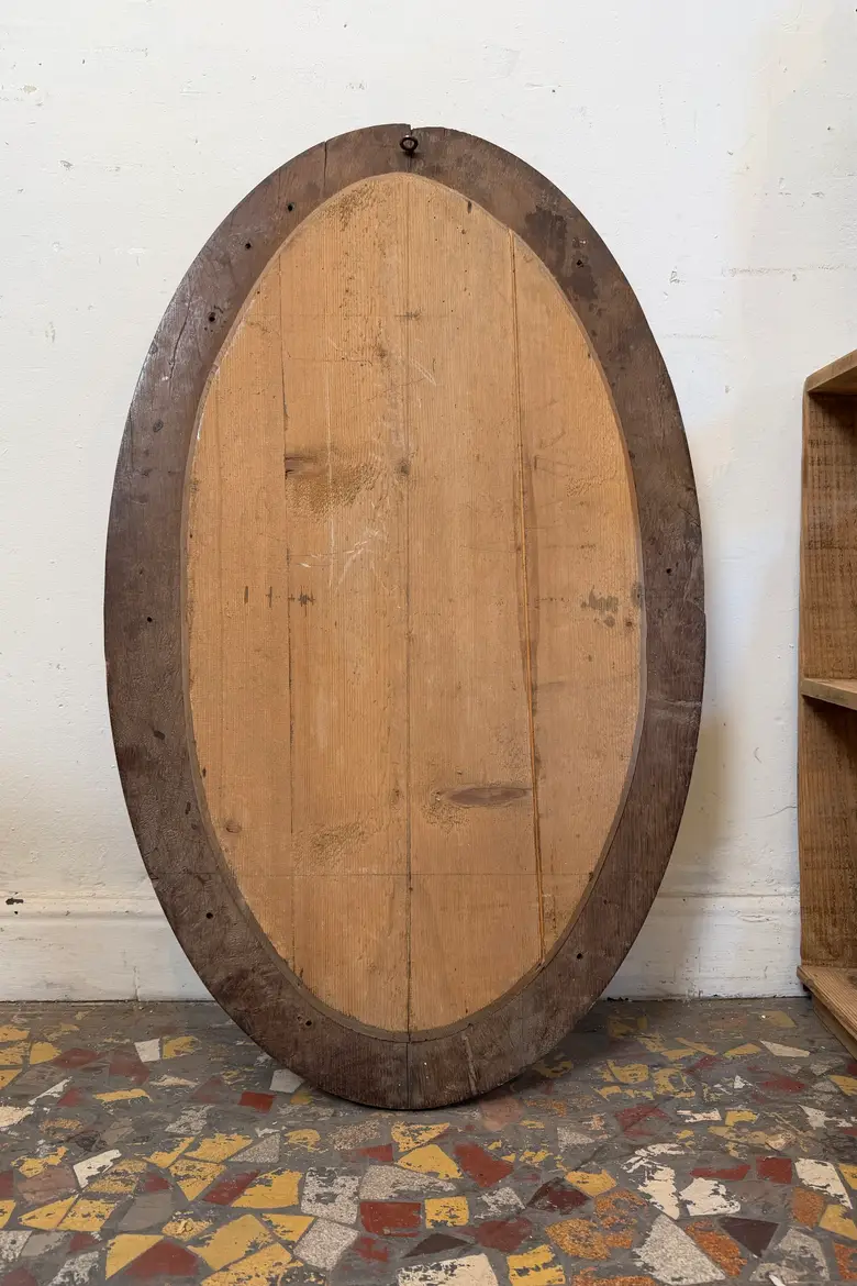 Ancien miroir ovale Louis-Philippe