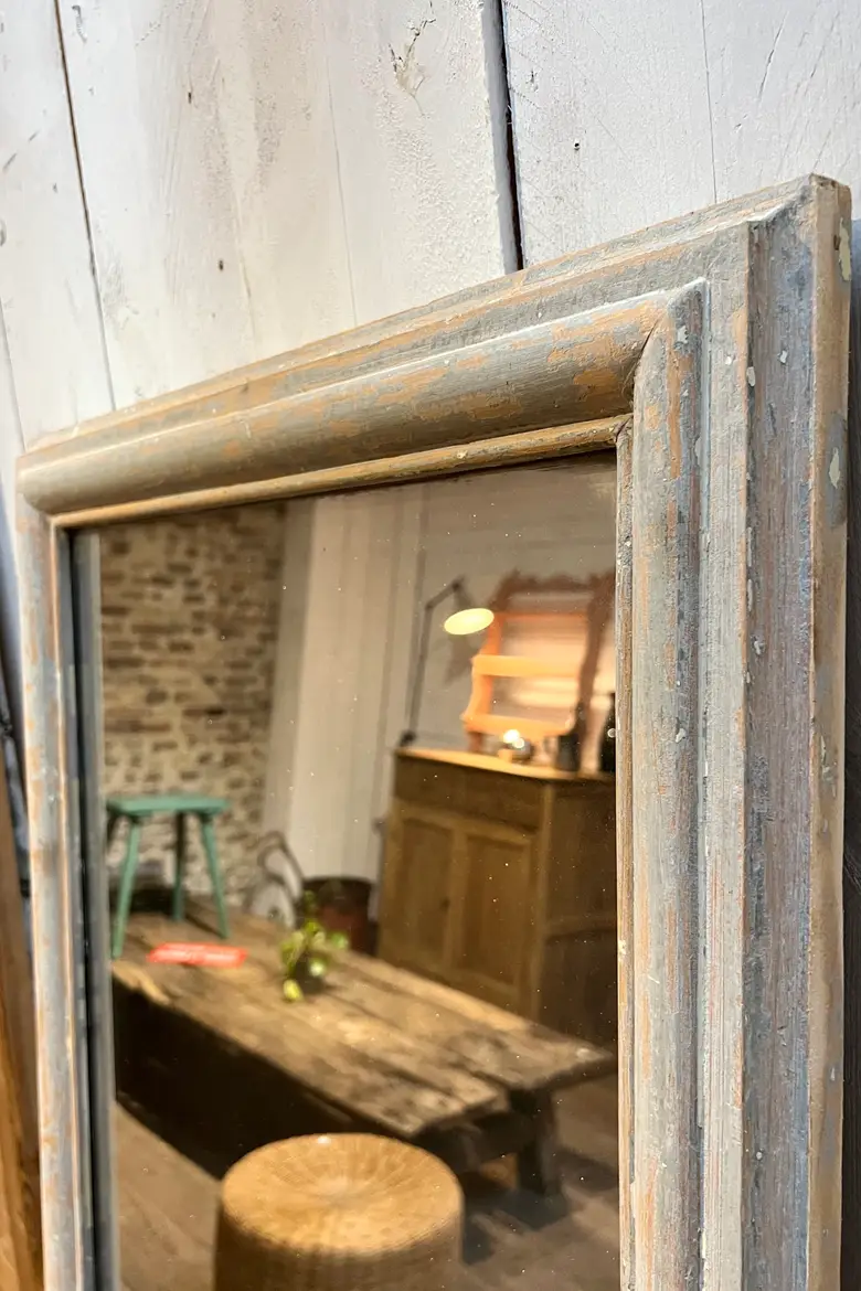 Ancien miroir patiné début 20ème