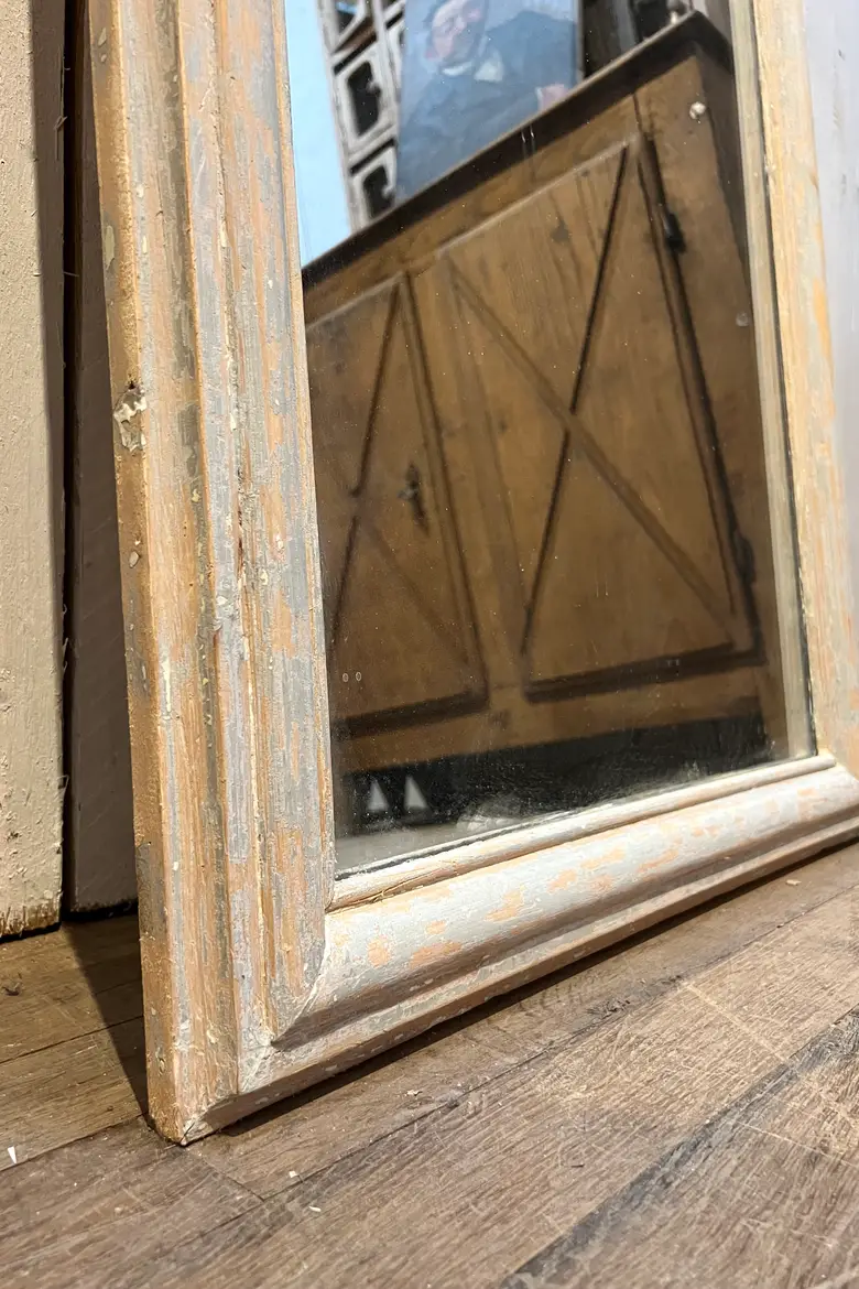 Ancien miroir patiné début 20ème