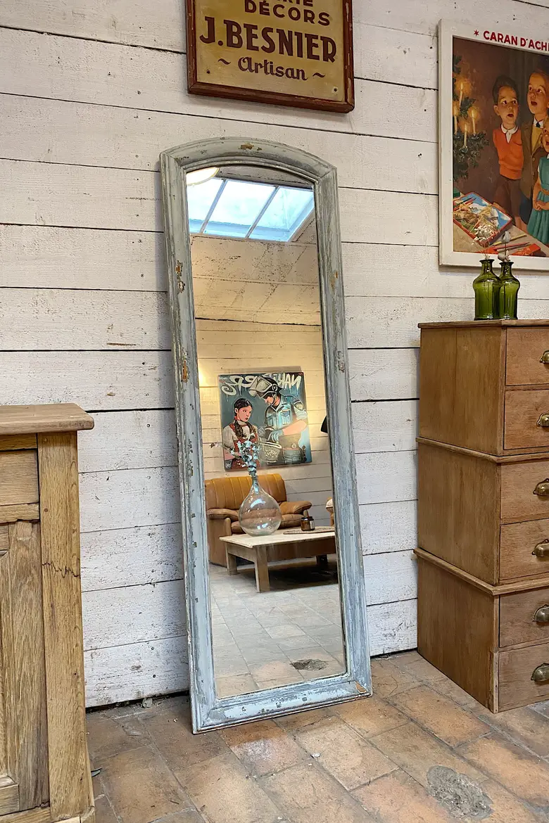 Ancien miroir patiné Début XXème